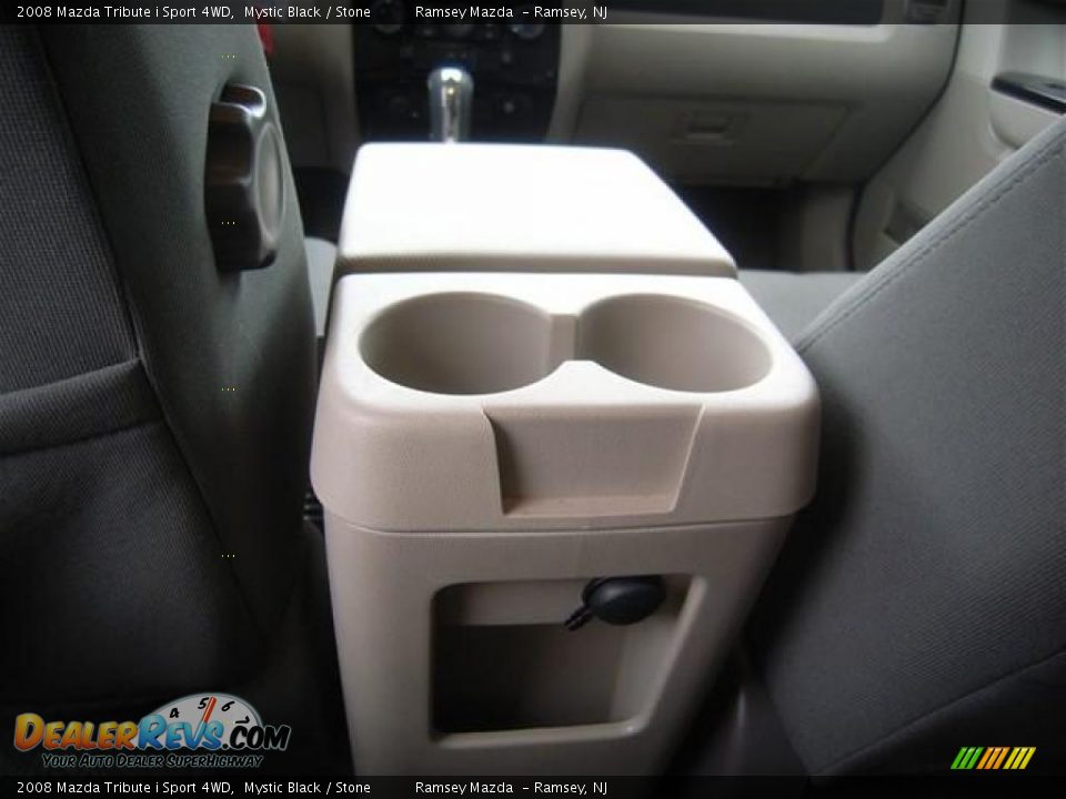 2008 Mazda Tribute i Sport 4WD Mystic Black / Stone Photo #12