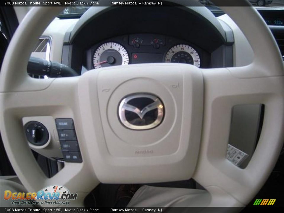 2008 Mazda Tribute i Sport 4WD Mystic Black / Stone Photo #17