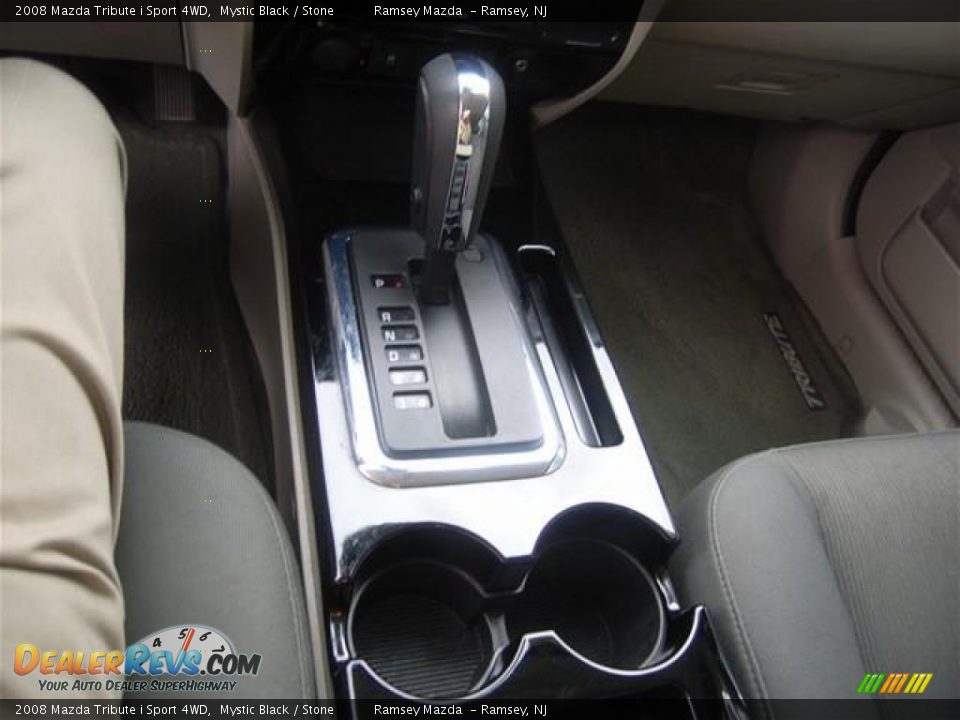 2008 Mazda Tribute i Sport 4WD Mystic Black / Stone Photo #18
