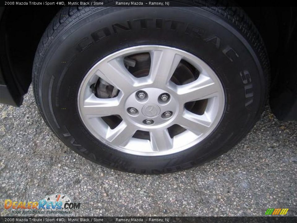2008 Mazda Tribute i Sport 4WD Mystic Black / Stone Photo #19