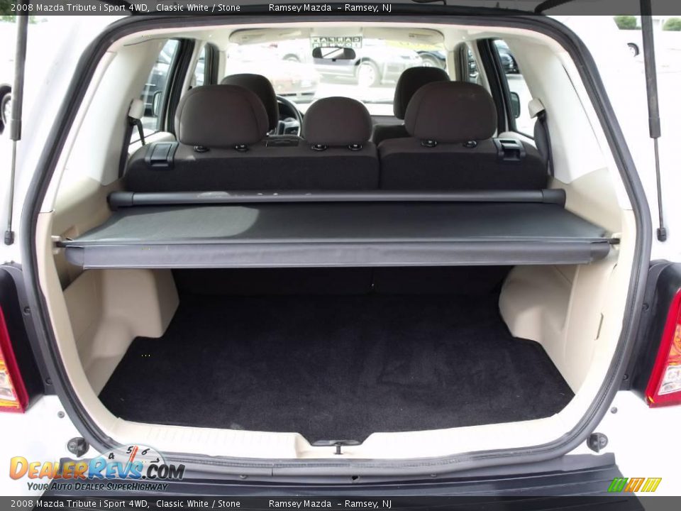 2008 Mazda Tribute i Sport 4WD Classic White / Stone Photo #16