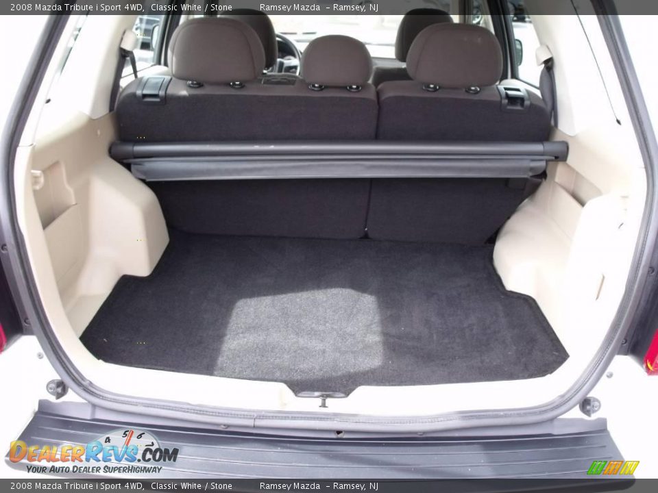 2008 Mazda Tribute i Sport 4WD Classic White / Stone Photo #17