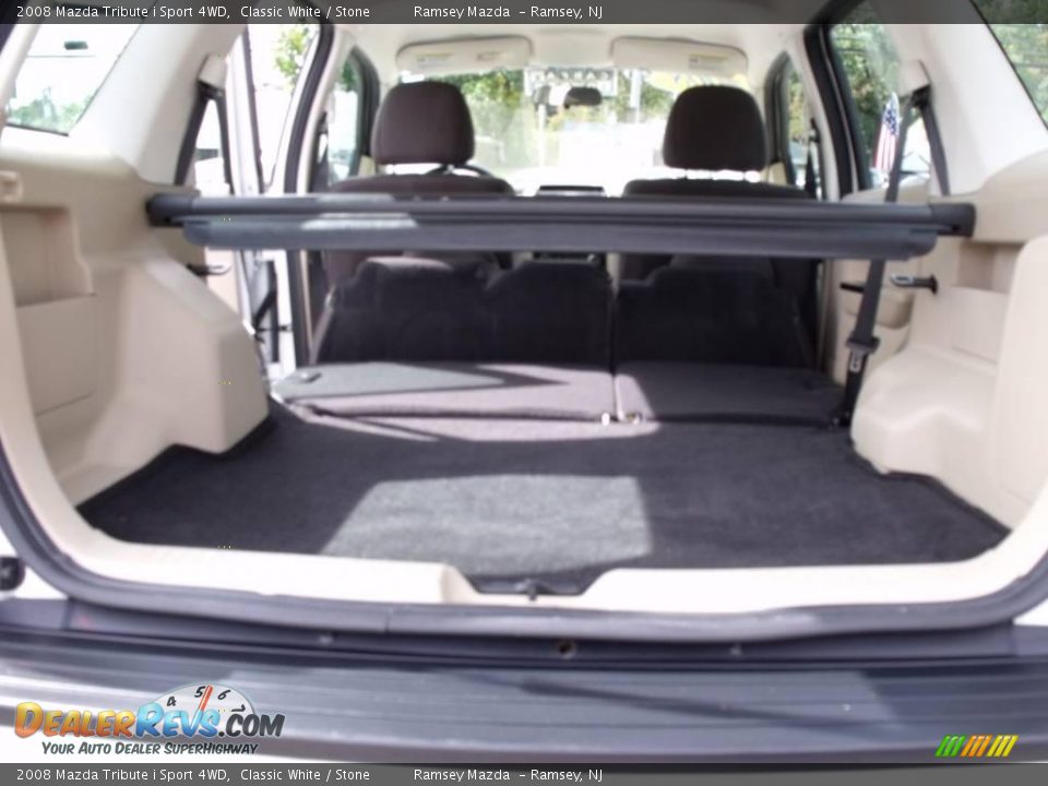 2008 Mazda Tribute i Sport 4WD Classic White / Stone Photo #18
