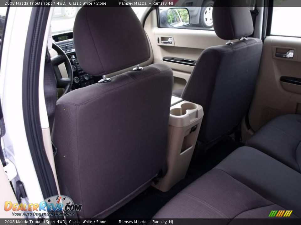 2008 Mazda Tribute i Sport 4WD Classic White / Stone Photo #19