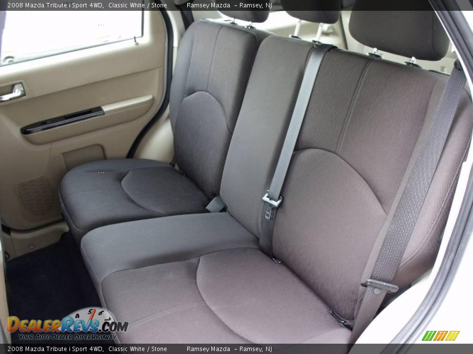 2008 Mazda Tribute i Sport 4WD Classic White / Stone Photo #20