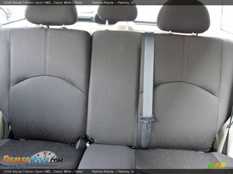 2008 Mazda Tribute i Sport 4WD Classic White / Stone Photo #21