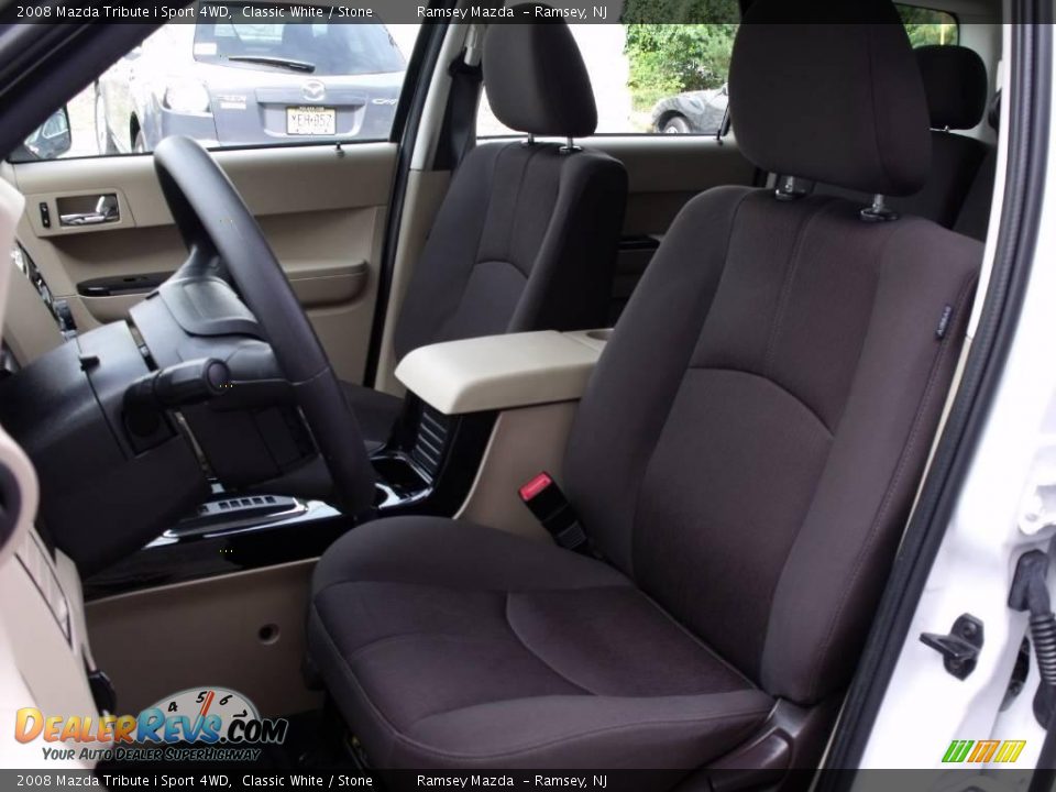 2008 Mazda Tribute i Sport 4WD Classic White / Stone Photo #23