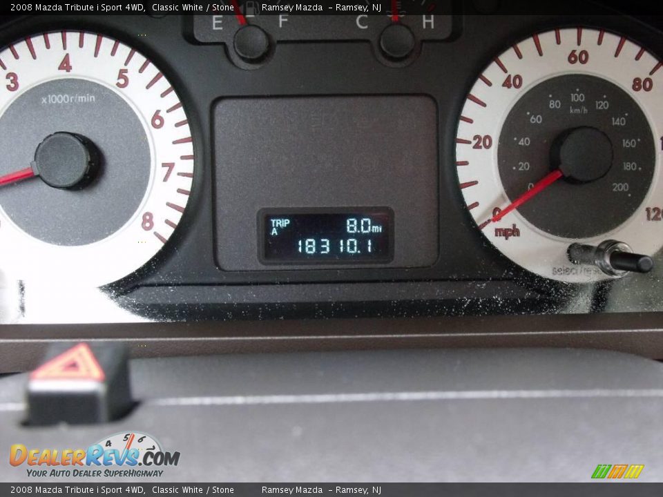 2008 Mazda Tribute i Sport 4WD Classic White / Stone Photo #29