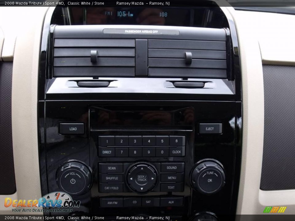 2008 Mazda Tribute i Sport 4WD Classic White / Stone Photo #30