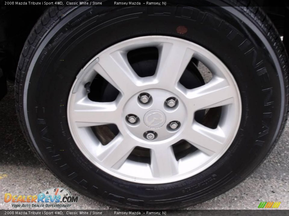 2008 Mazda Tribute i Sport 4WD Classic White / Stone Photo #33