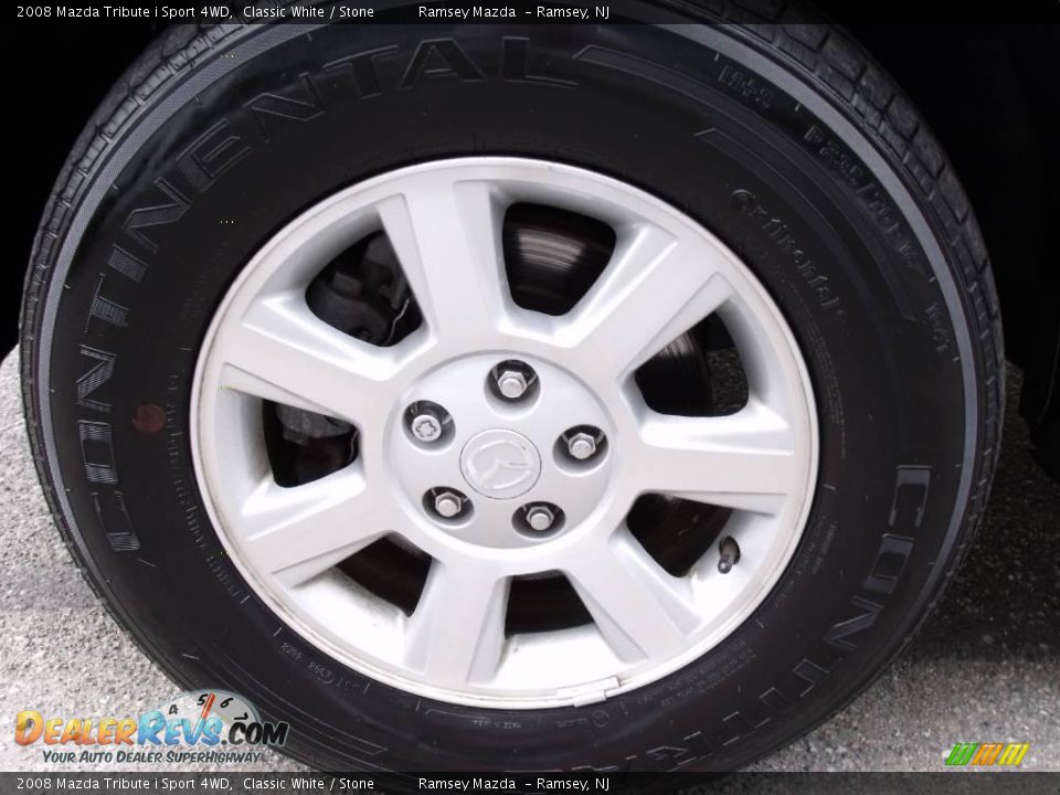 2008 Mazda Tribute i Sport 4WD Classic White / Stone Photo #34