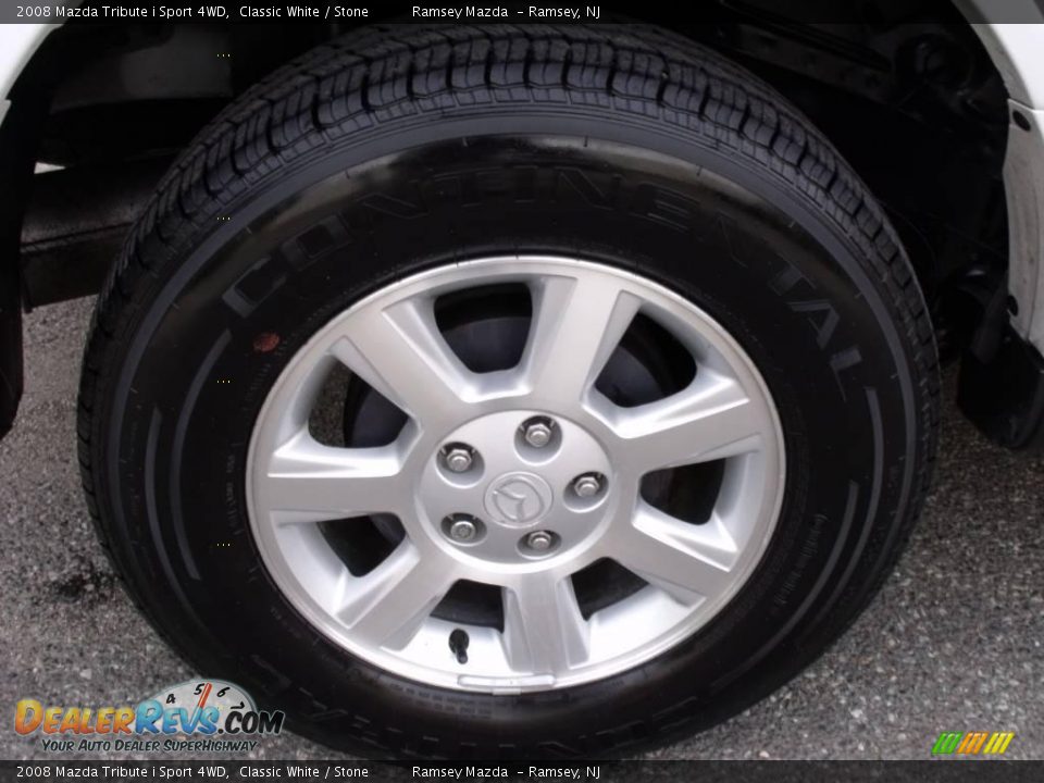 2008 Mazda Tribute i Sport 4WD Classic White / Stone Photo #35