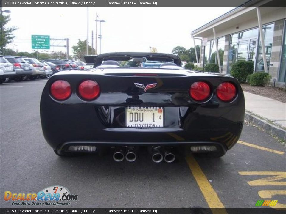 2008 Chevrolet Corvette Convertible Black / Ebony Photo #6