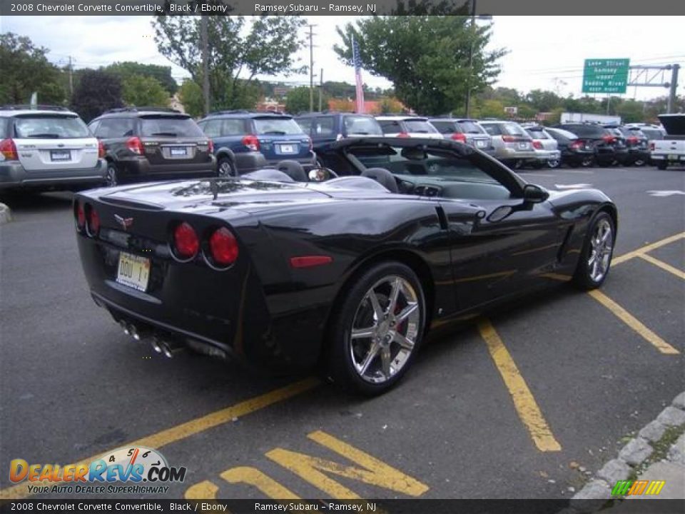 2008 Chevrolet Corvette Convertible Black / Ebony Photo #7