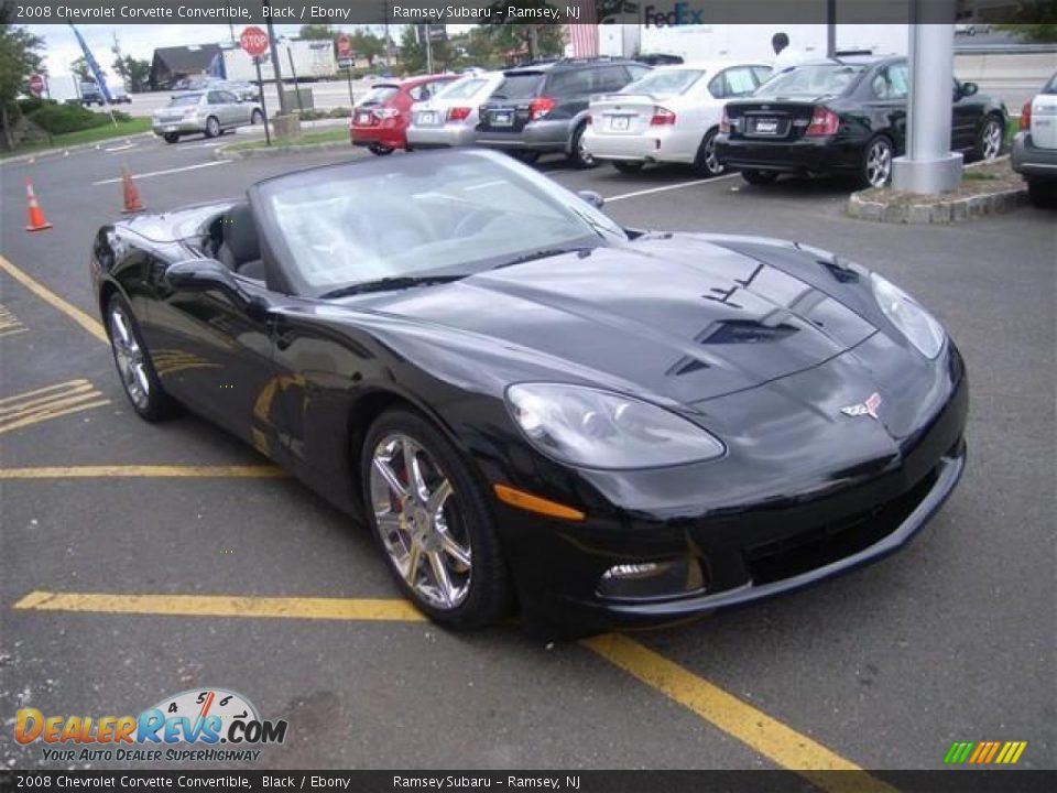 2008 Chevrolet Corvette Convertible Black / Ebony Photo #9