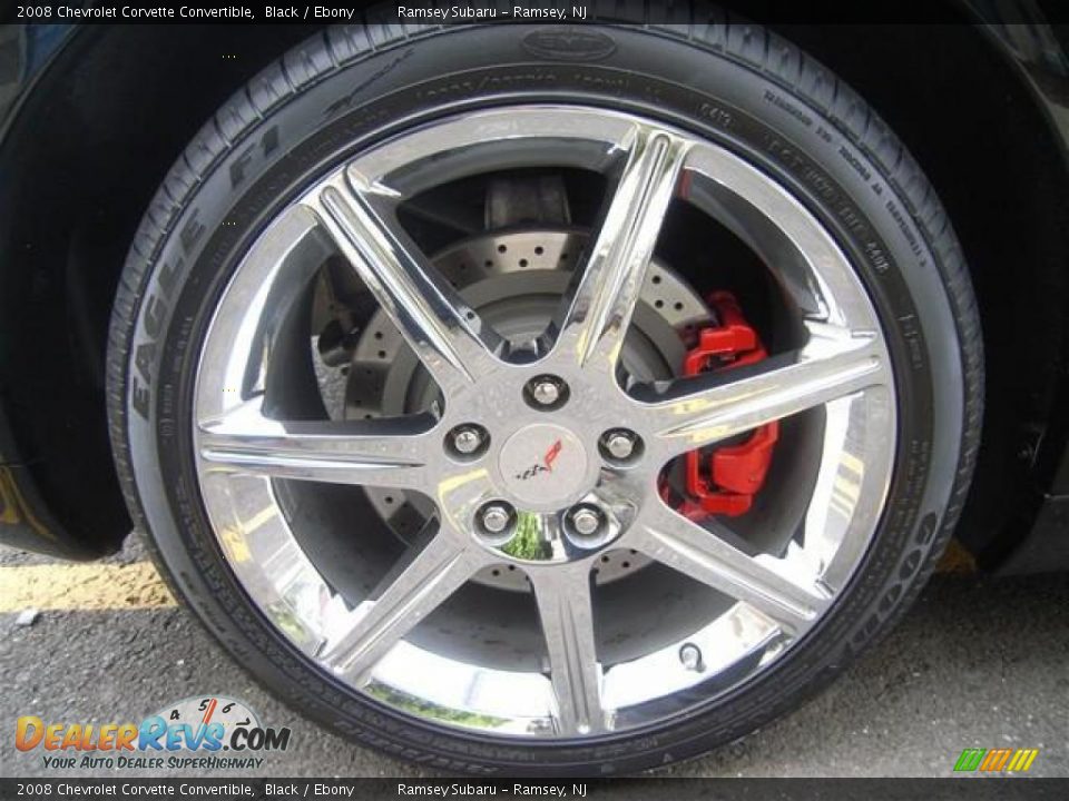 2008 Chevrolet Corvette Convertible Black / Ebony Photo #22
