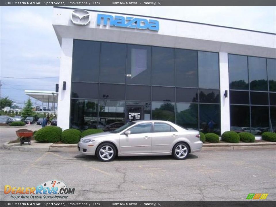 2007 Mazda MAZDA6 i Sport Sedan Smokestone / Black Photo #4