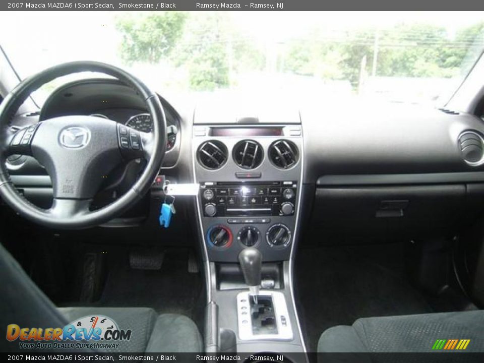 2007 Mazda MAZDA6 i Sport Sedan Smokestone / Black Photo #12