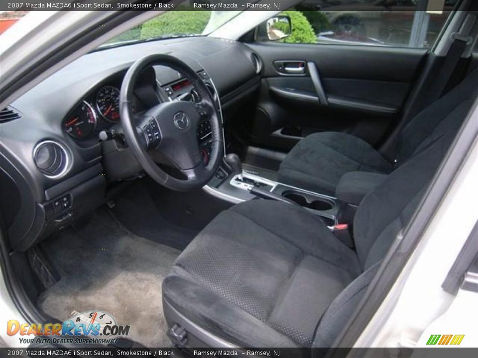 2007 Mazda MAZDA6 i Sport Sedan Smokestone / Black Photo #13