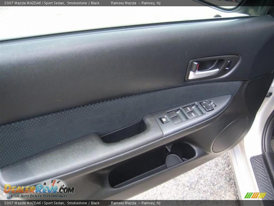2007 Mazda MAZDA6 i Sport Sedan Smokestone / Black Photo #14