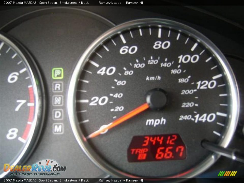 2007 Mazda MAZDA6 i Sport Sedan Smokestone / Black Photo #15