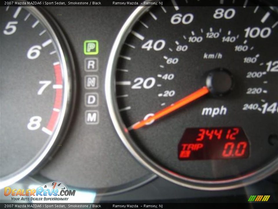 2007 Mazda MAZDA6 i Sport Sedan Smokestone / Black Photo #16