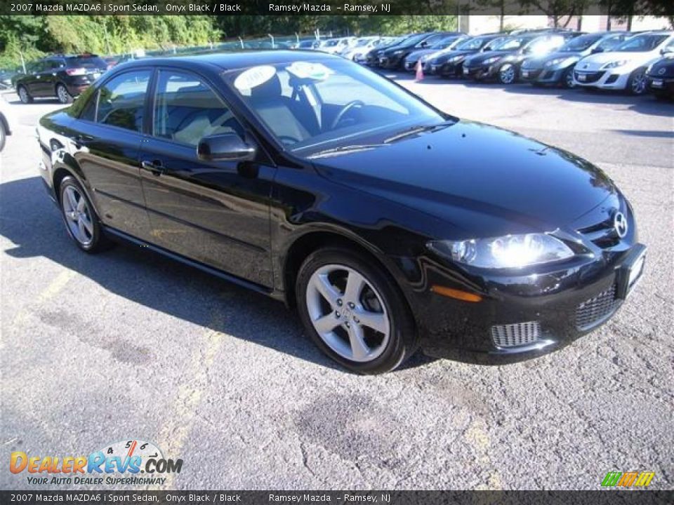 2007 Mazda MAZDA6 i Sport Sedan Onyx Black / Black Photo #1
