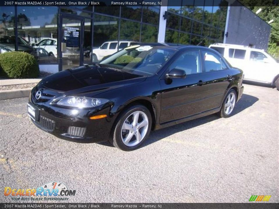 2007 Mazda MAZDA6 i Sport Sedan Onyx Black / Black Photo #3