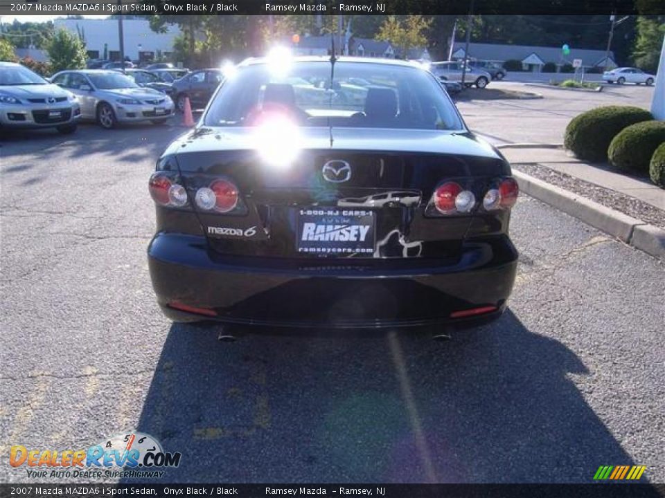2007 Mazda MAZDA6 i Sport Sedan Onyx Black / Black Photo #6