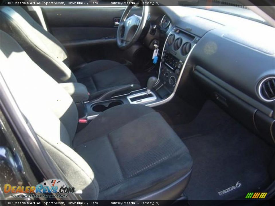 2007 Mazda MAZDA6 i Sport Sedan Onyx Black / Black Photo #9