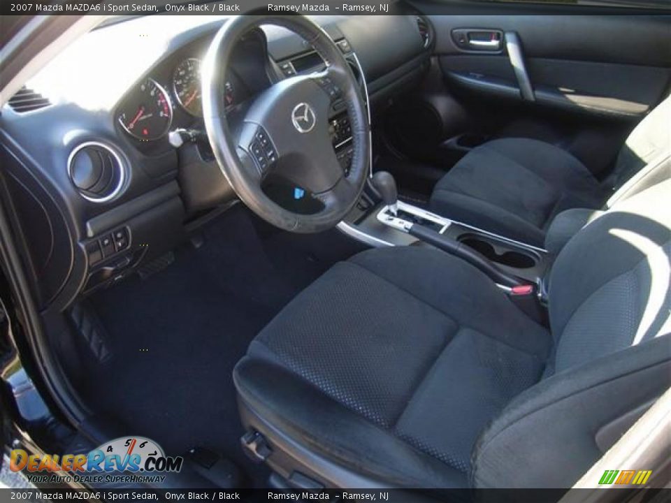 2007 Mazda MAZDA6 i Sport Sedan Onyx Black / Black Photo #12