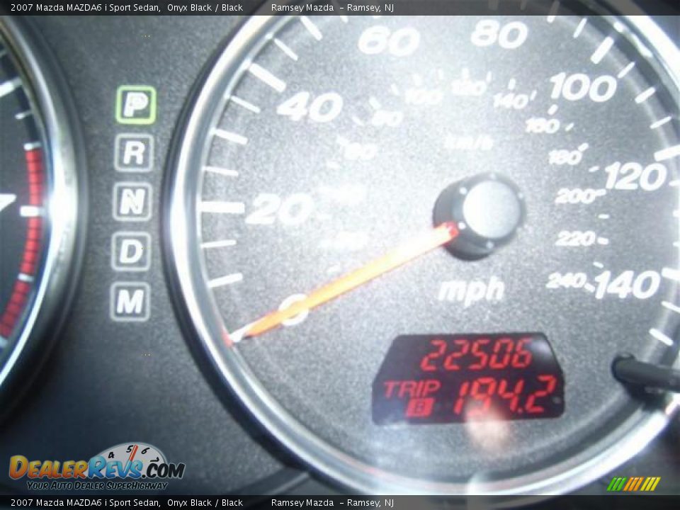 2007 Mazda MAZDA6 i Sport Sedan Onyx Black / Black Photo #16