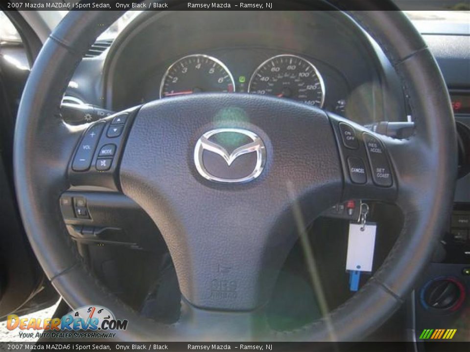2007 Mazda MAZDA6 i Sport Sedan Onyx Black / Black Photo #17