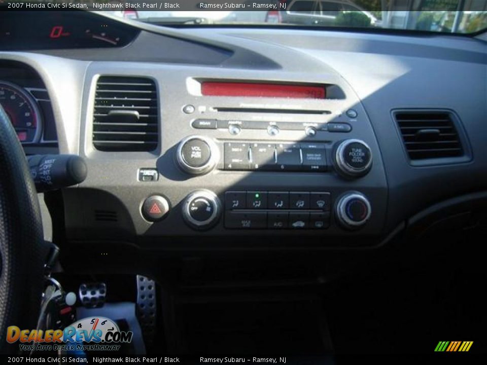 2007 Honda Civic Si Sedan Nighthawk Black Pearl / Black Photo #11