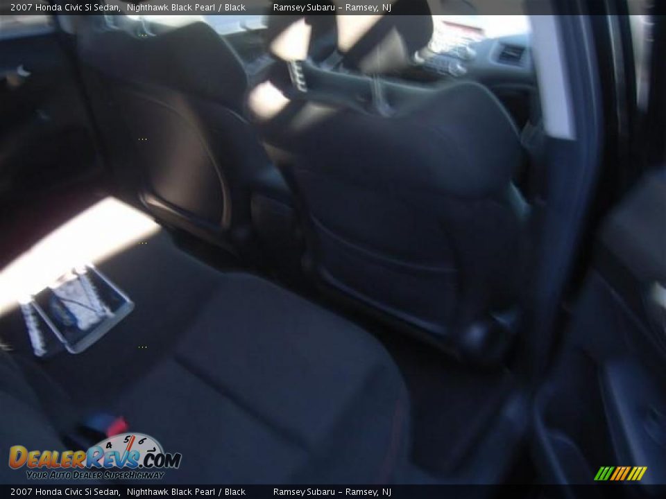 2007 Honda Civic Si Sedan Nighthawk Black Pearl / Black Photo #14