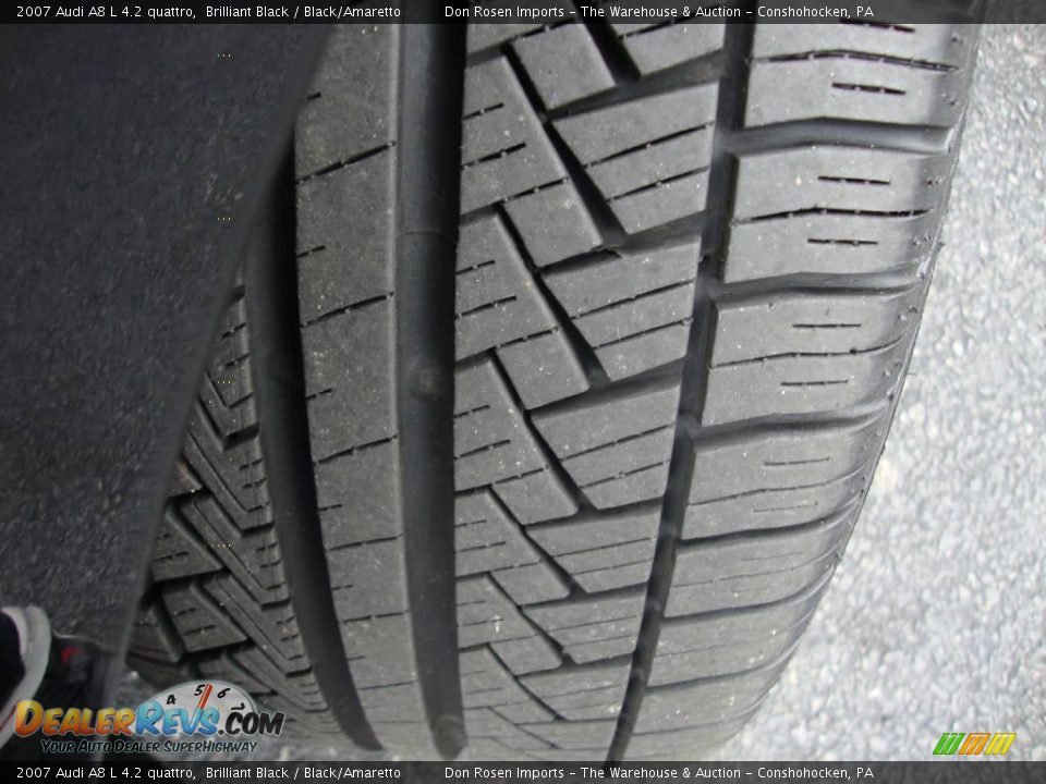 2007 Audi A8 L 4.2 quattro Brilliant Black / Black/Amaretto Photo #29