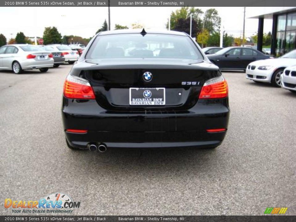 2010 BMW 5 Series 535i xDrive Sedan Jet Black / Black Photo #4