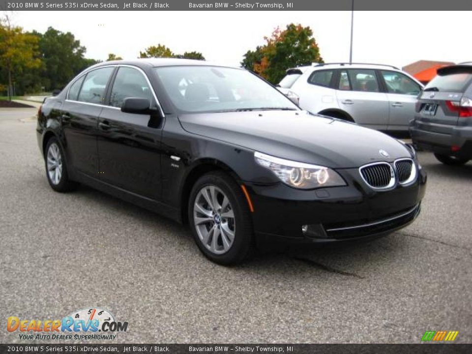 2010 BMW 5 Series 535i xDrive Sedan Jet Black / Black Photo #7