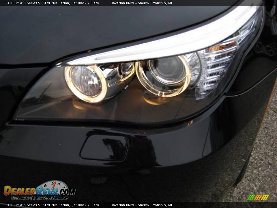2010 BMW 5 Series 535i xDrive Sedan Jet Black / Black Photo #9