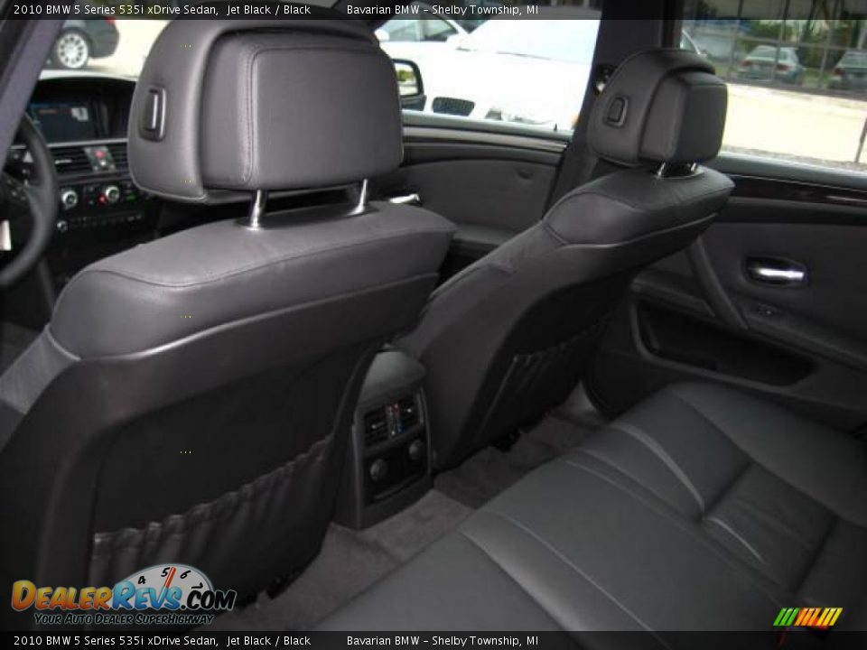 2010 BMW 5 Series 535i xDrive Sedan Jet Black / Black Photo #12