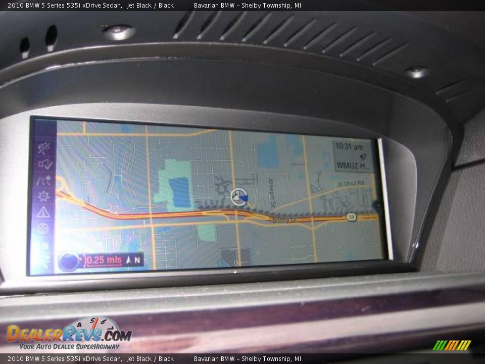 2010 BMW 5 Series 535i xDrive Sedan Jet Black / Black Photo #17