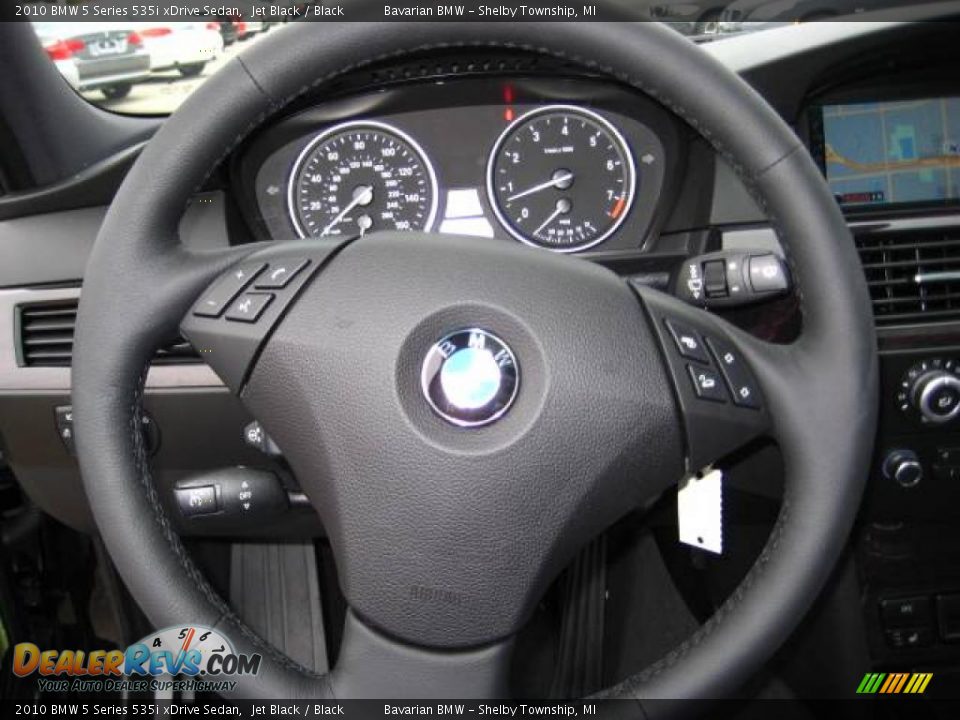 2010 BMW 5 Series 535i xDrive Sedan Jet Black / Black Photo #18