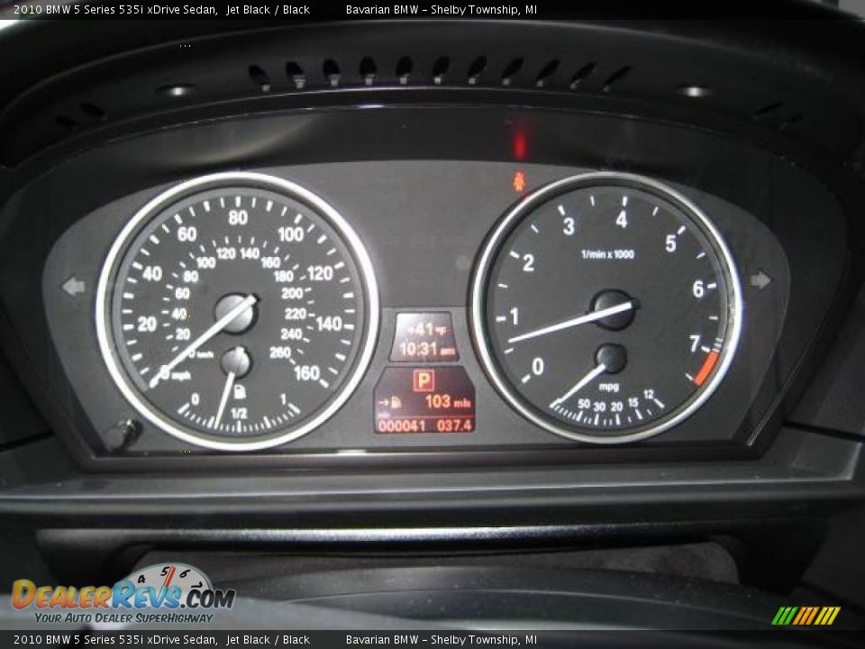 2010 BMW 5 Series 535i xDrive Sedan Jet Black / Black Photo #19