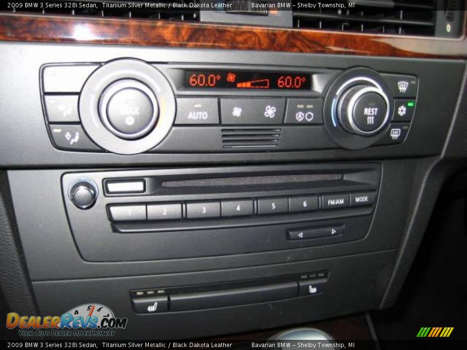 2009 BMW 3 Series 328i Sedan Titanium Silver Metallic / Black Dakota Leather Photo #13