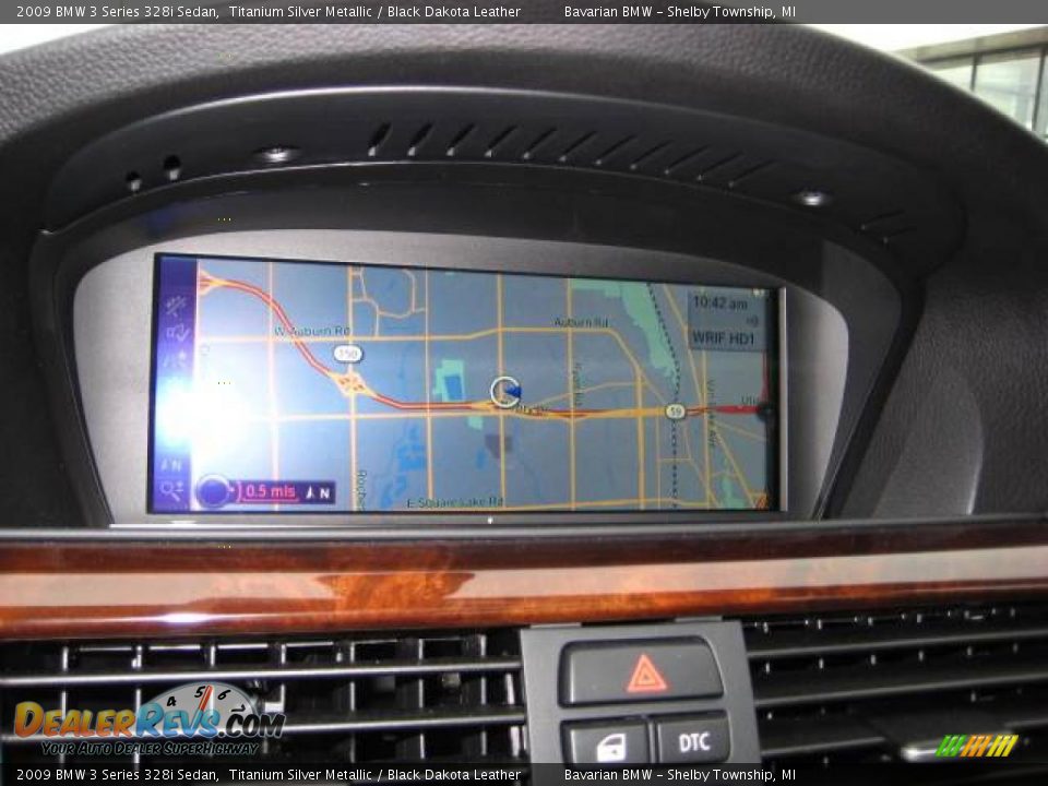 2009 BMW 3 Series 328i Sedan Titanium Silver Metallic / Black Dakota Leather Photo #14