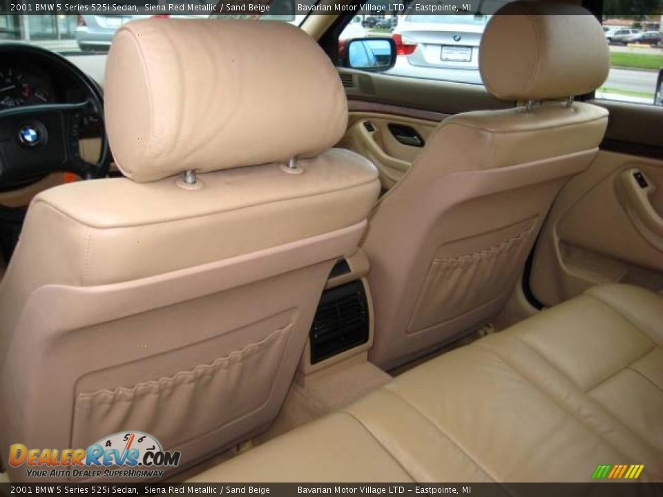2001 BMW 5 Series 525i Sedan Siena Red Metallic / Sand Beige Photo #14