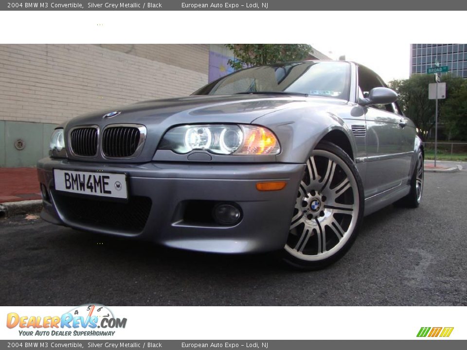 2004 BMW M3 Convertible Silver Grey Metallic / Black Photo #1