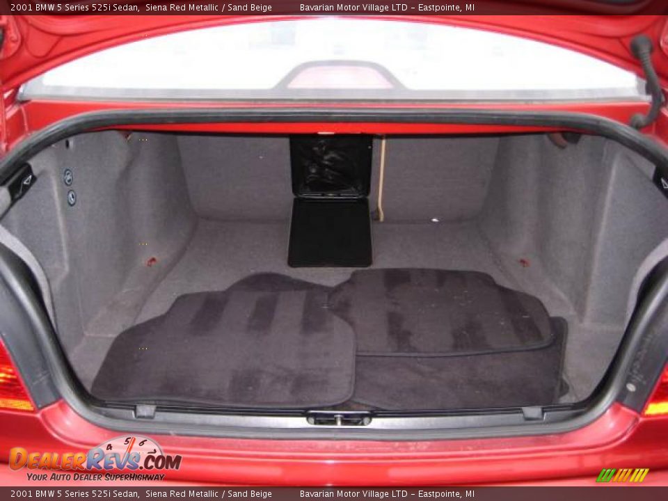 2001 BMW 5 Series 525i Sedan Siena Red Metallic / Sand Beige Photo #16