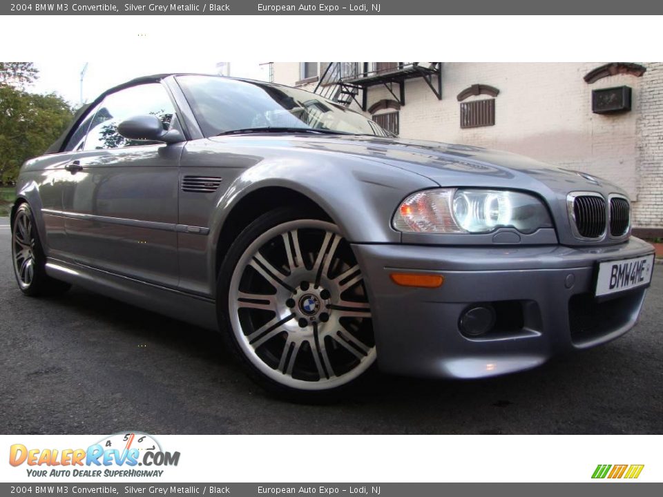 2004 BMW M3 Convertible Silver Grey Metallic / Black Photo #2
