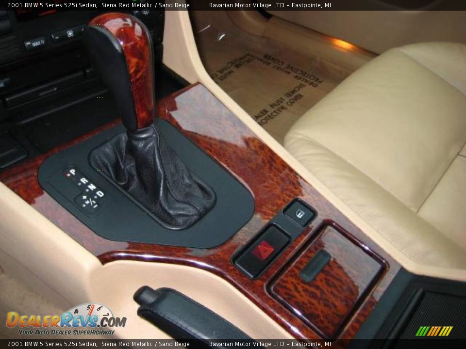 2001 BMW 5 Series 525i Sedan Siena Red Metallic / Sand Beige Photo #19